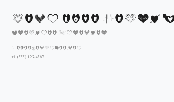 Sexy Love Hearts Business Card