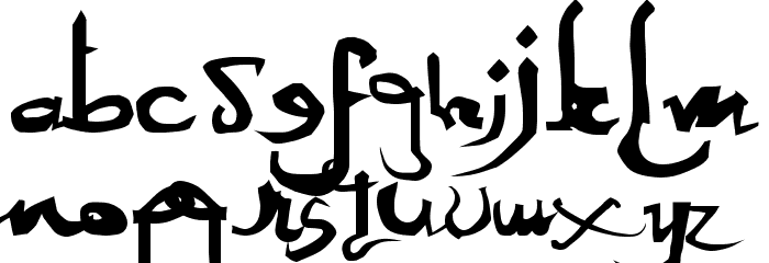 Sexy MF Font LOWERCASE