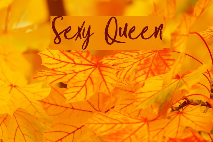Sexy Queen 字体 examples