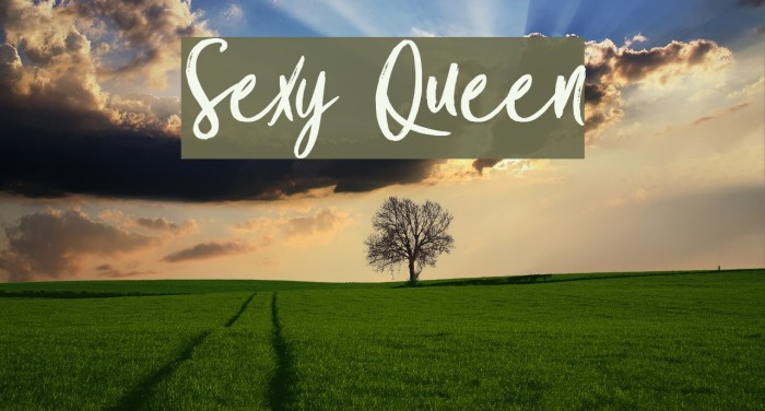 Sexy Queen 字体 examples