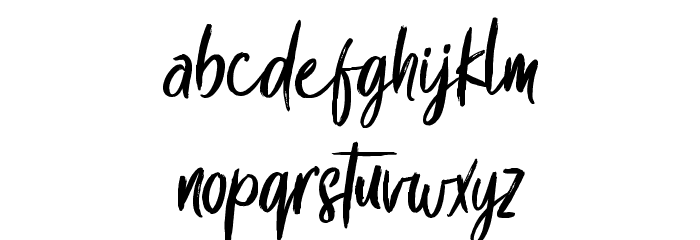 Sexy Queen Schriftart Kleinbuchstaben