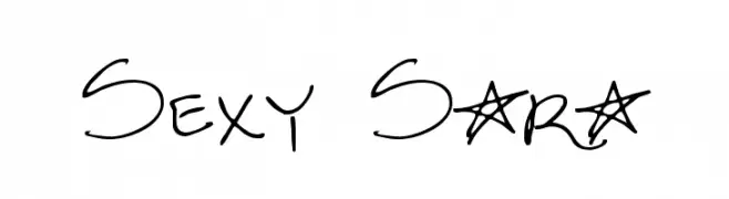 Sexy Sara  Free Fonts Download