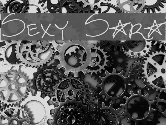 Sexy Sara Schriftart examples