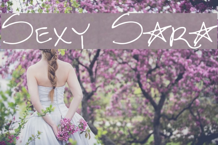 Sexy Sara Font examples