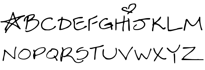 Sexy Sara Font LOWERCASE