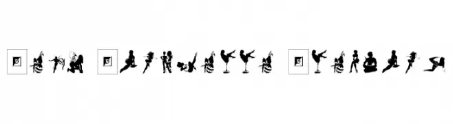 Sexy Silouette Stencils  les polices de caractères gratuit tlcharger