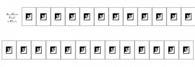 Sexy Silouette Stencils Font UPPERCASE