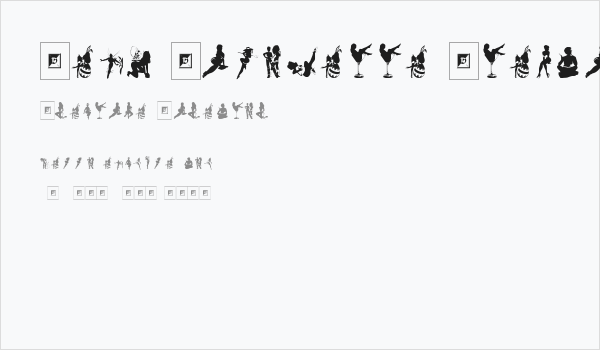 Sexy Silouette Stencils Business Card