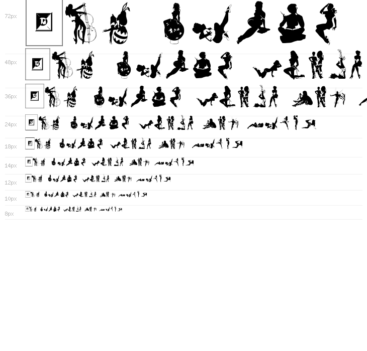 Sexy Silouette Stencils Waterfall