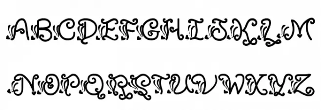 SexyRexy Font UPPERCASE