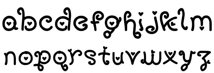 SexyRexy Font LOWERCASE