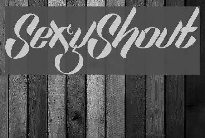 SexyShout Font examples