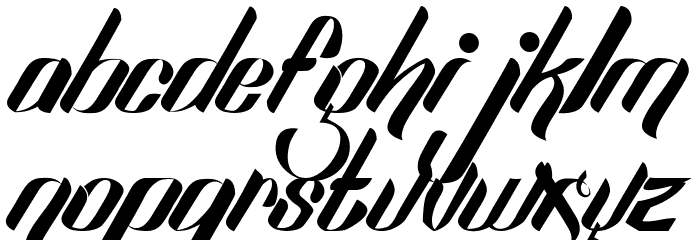 SexyShout Font LOWERCASE