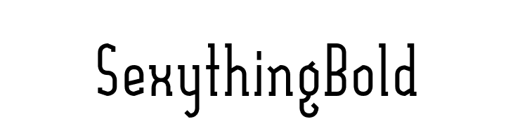 SexythingBold  font caratteri gratis