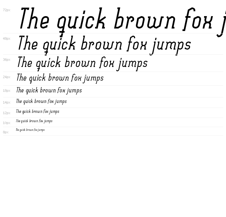 SexythingBoldItalic Waterfall