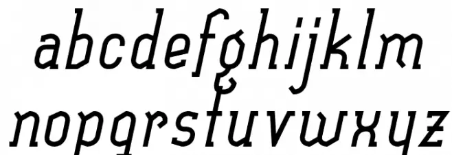 SexythingBoldItalic फ़ॉन्ट लोअरकेस