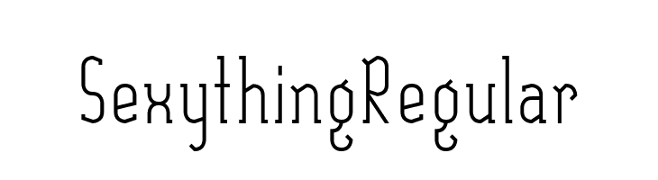 SexythingRegular  Free Fonts Download