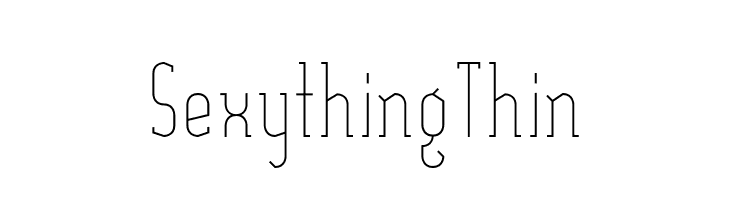 SexythingThin  Fuentes Gratis Descargar