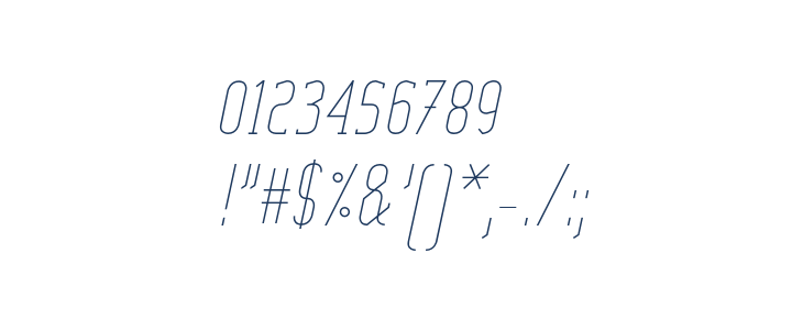 SexythingThinItalic Other Characters