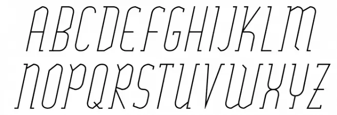 SexythingThinItalic خط أحرف كبيرة