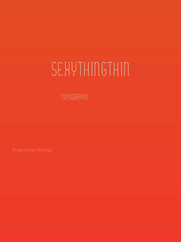 SexythingThin Poster