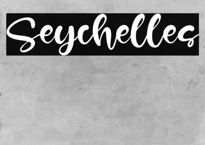 Seychelles Font examples
