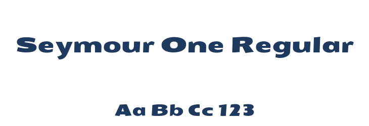 Seymour One Regular Font Preview