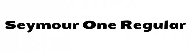 Seymour One Regular Шрифта