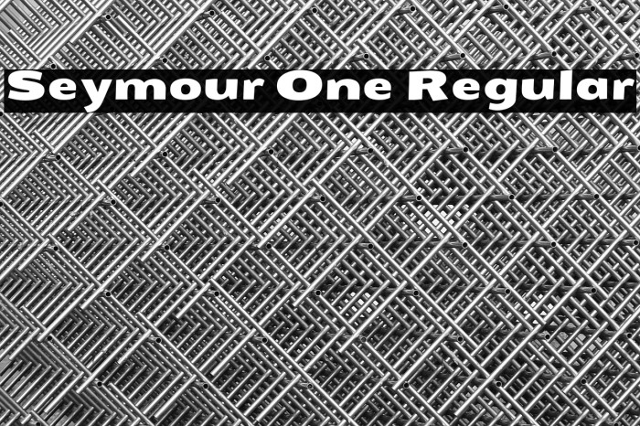 Seymour One Regular Example 2