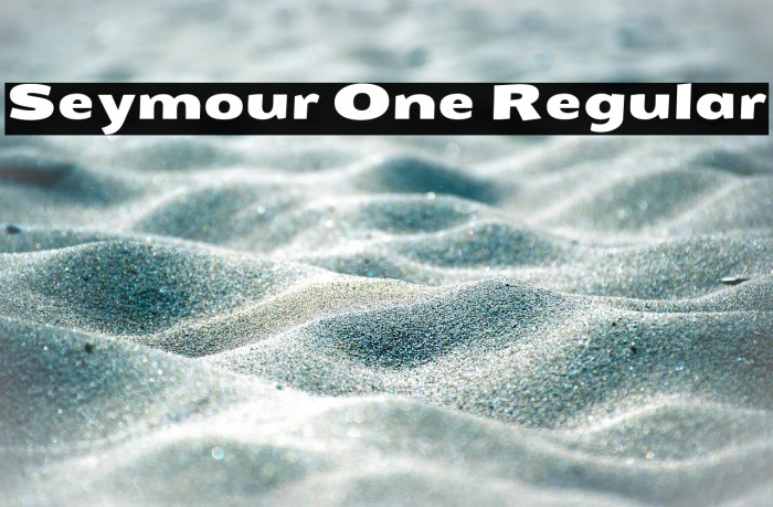 Seymour One Regular Example 3