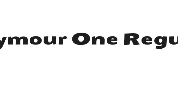 Seymour One Regular Logo