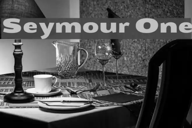 Seymour One Font examples