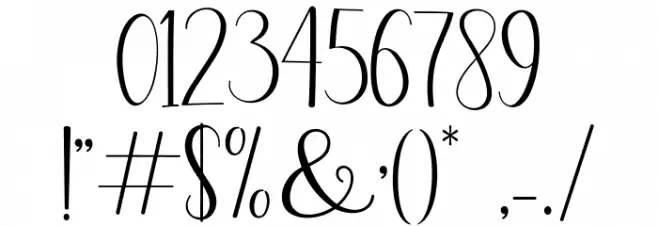 seabright Font OTHER CHARS