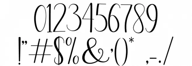 seabright Font OTHER CHARS