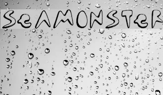 seamonster Font examples
