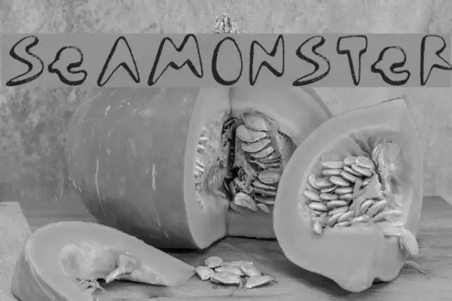 seamonster Font examples