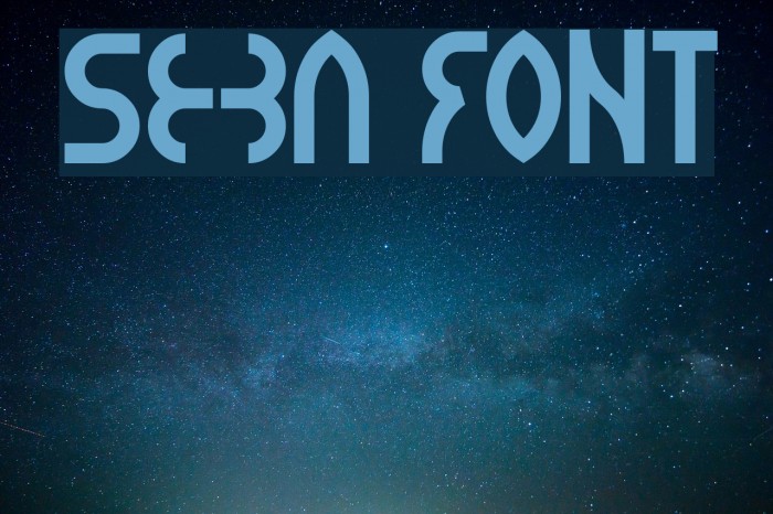 seba Font examples
