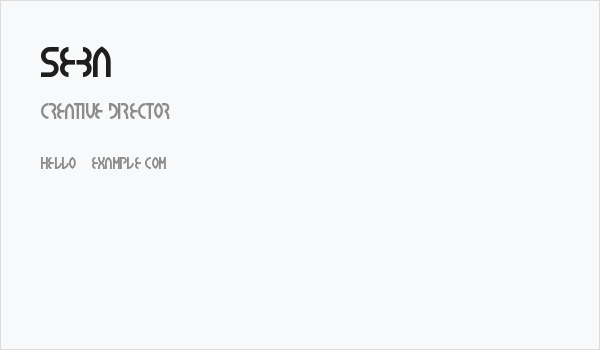 seba Business Card