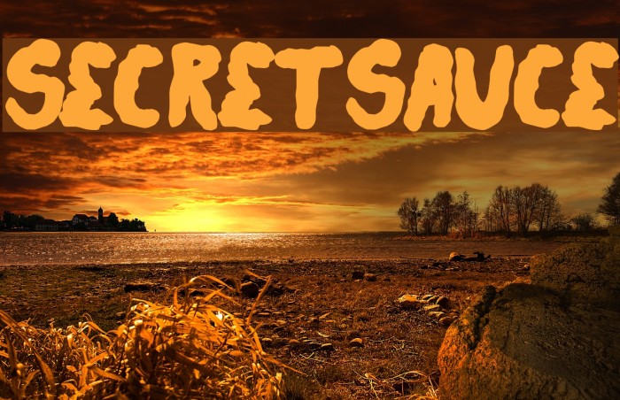 secretsauce Font examples