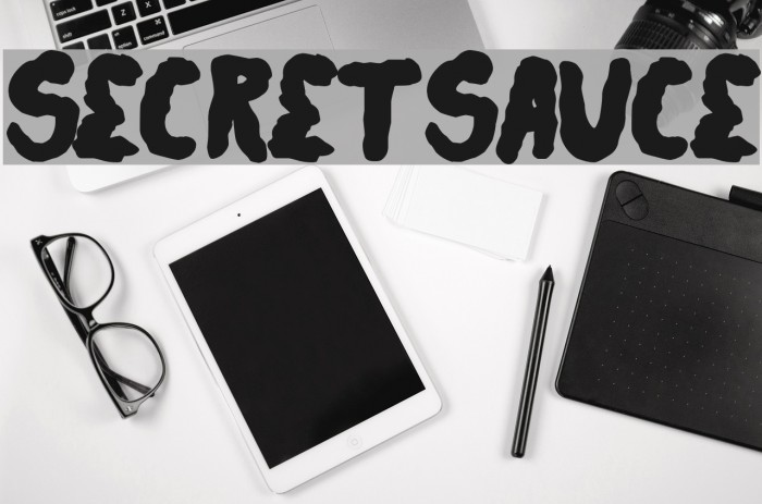 secretsauce Font examples