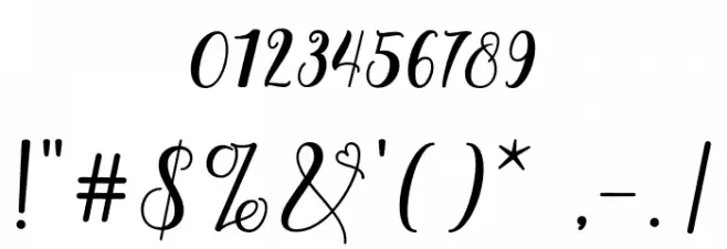 sellita Font OTHER CHARS