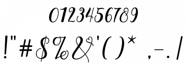 sellita Font OTHER CHARS