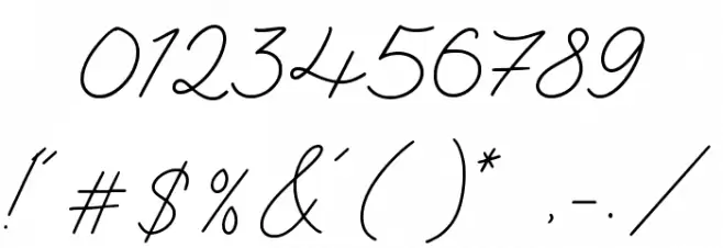 selyna avelyn Font OTHER CHARS