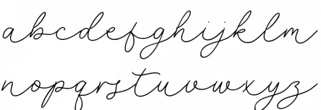 selyna avelyn Schriftart Kleinbuchstaben