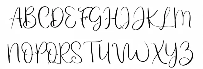 september Font UPPERCASE