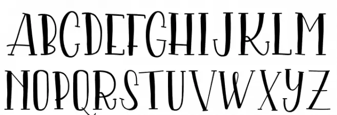 serangkai Font UPPERCASE