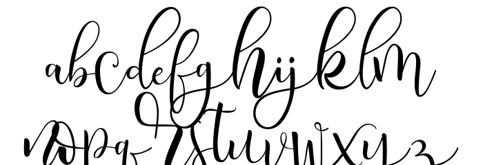 serangkai Font LOWERCASE