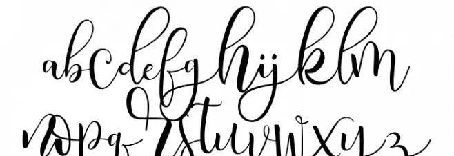 serangkai خط أحرف صغيرة