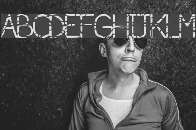 serial killer Font examples