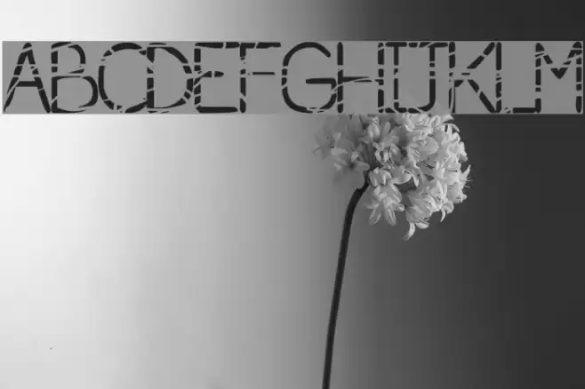 serial killer Font examples